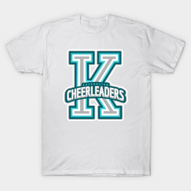 Kazakhstan Cheerleader T-Shirt by Tip Top Tee's